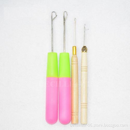 Crochet Needle Kit Small Hook And Big Hook Ventilating Crochet Needle Set Latch Hook Tool for Crochet Hair Wigs Hair Accessories